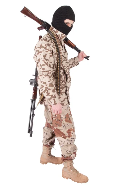 Soldado con rifle AK —  Fotos de Stock