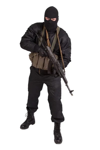 Террорист с Калашниковым — стоковое фото