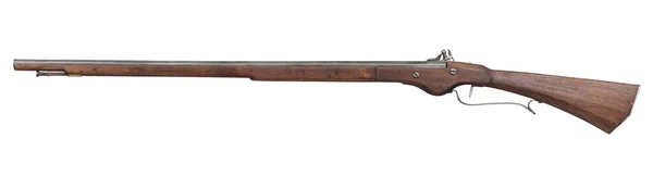 Yüzyıl Antik Çakmaklı Tüfeği Beyaz Arkaplanda Izole Edilmiş Stok Fotoğraf