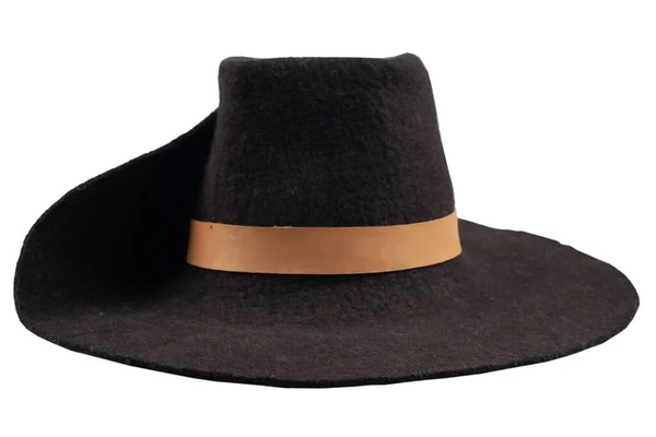 Europäischer Vintage Hut Für Männer Aus Dem Jahrhundert Isoliert Auf — Stockfoto