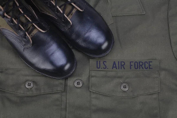 Air Force Ελιάς Drab Ομοιόμορφη Μπότες Ζούγκλα — Φωτογραφία Αρχείου