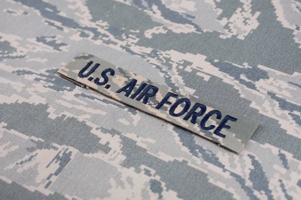 Air Force Astband Auf Digitalem Tigerstreifenmuster Airman Battle Uniform Abu — Stockfoto