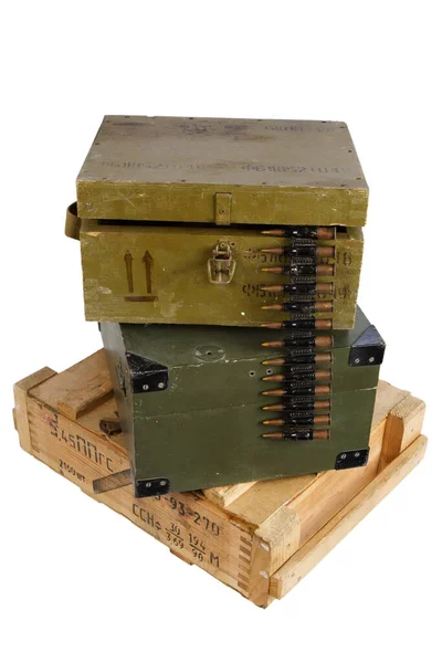 Army Crate Ammunition Ammunition — Stock Photo, Image