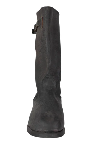 Kirza Boots Boots Made Artificial Leather Archaic Ombat Boots Part — Stok fotoğraf