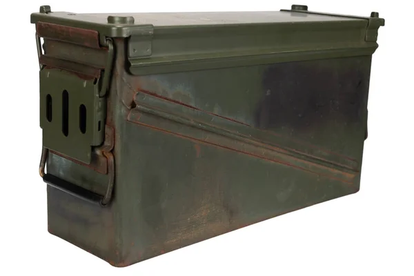 Ammo Can 40Mm Grenade Cartidge Isolated White Background — Fotografia de Stock