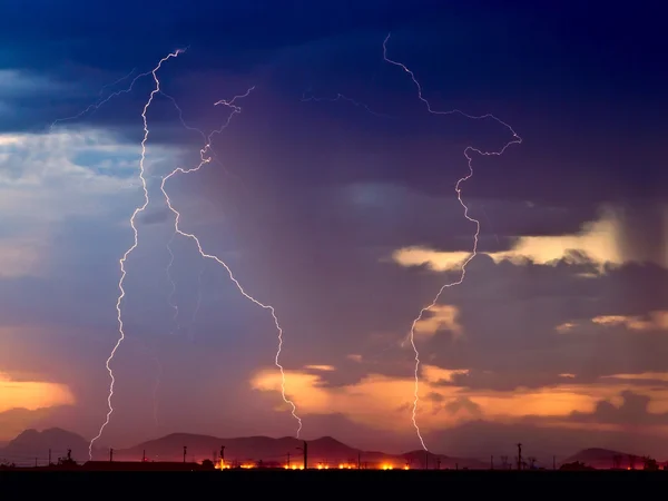 Арізона Monsoon блискавка 2012c Ліцензійні Стокові Зображення