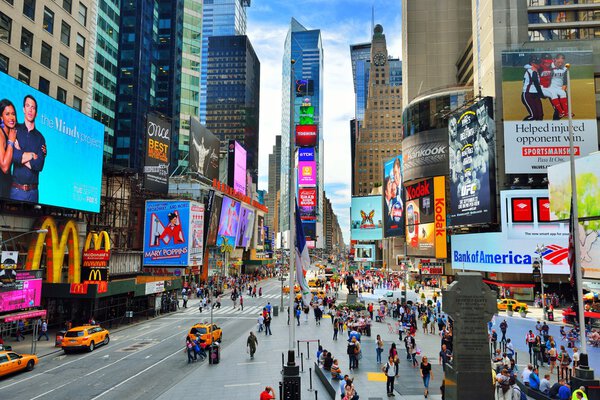 Veces cuadrado NUEVA YORK — Foto de Stock