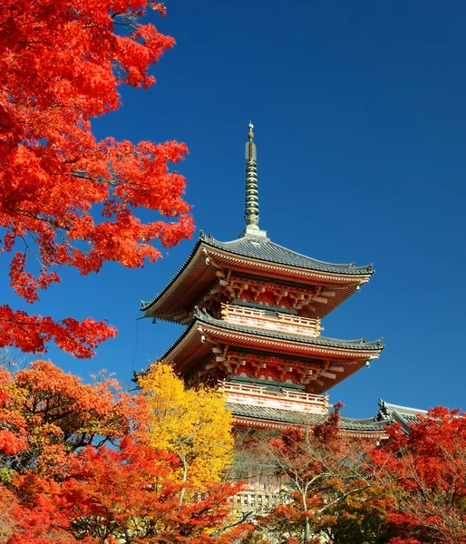 Kiyomizu-dera παγόδα στο Κυότο — Φωτογραφία Αρχείου