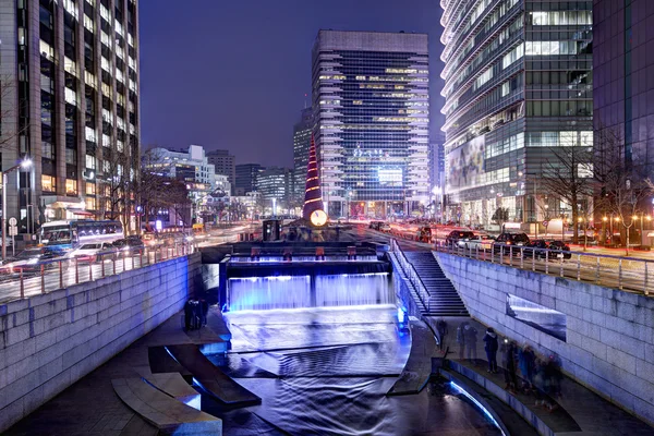 Cheonggyecheon em Seul — Fotografia de Stock
