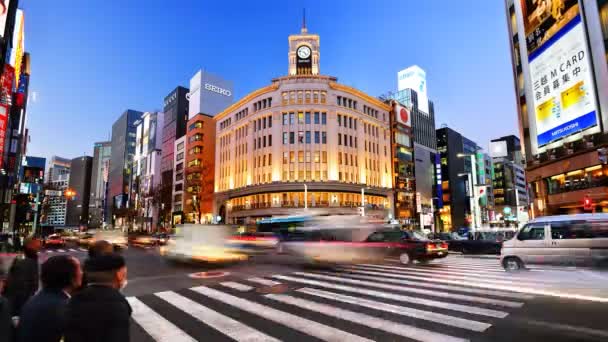 Het ginza — Stockvideo