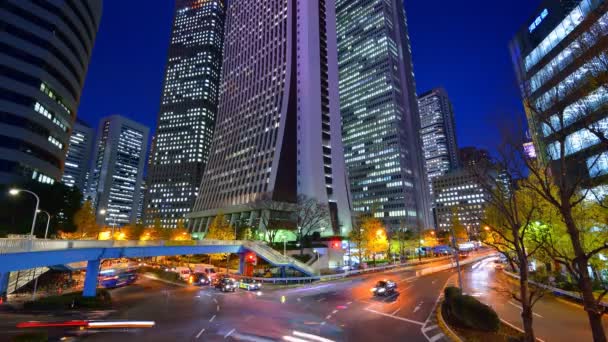 Arranha-céus de tokyo — Vídeo de Stock