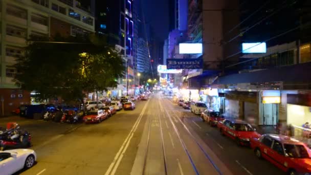 Tram van Hongkong — Stockvideo