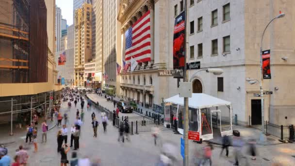 Wall Street New York, New York — Stok Video