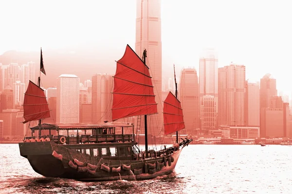 ビクトリア港、香港 — ストック写真