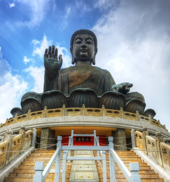 Giant buddha av hong kong — Stockfoto