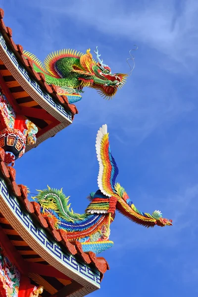 Templo telhado detalhe — Fotografia de Stock