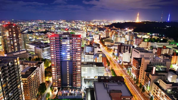 Sendai Japão Skyline — Fotografia de Stock