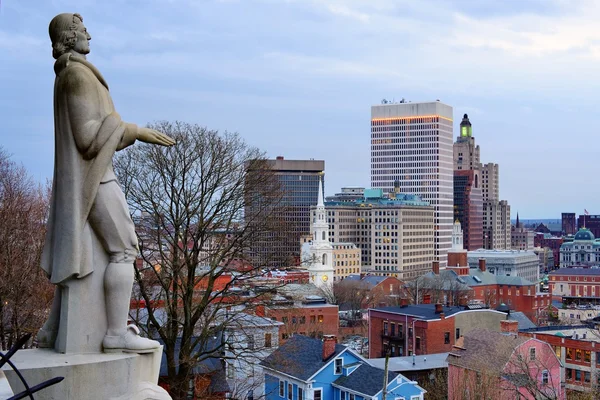 Providence, rhode island panoramę — Zdjęcie stockowe