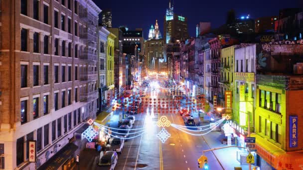 New york Citys chinatown — Stockvideo