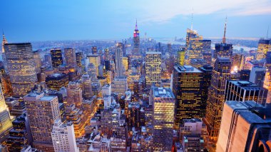 New york city hava görünümünü panorama