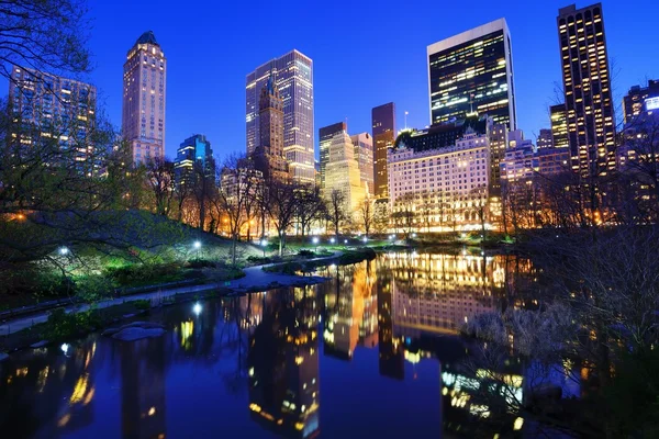 Central Park at Night — Stock Photo, Image