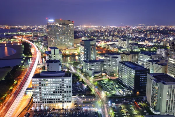 Fukuoka, Japonia panoramę — Zdjęcie stockowe