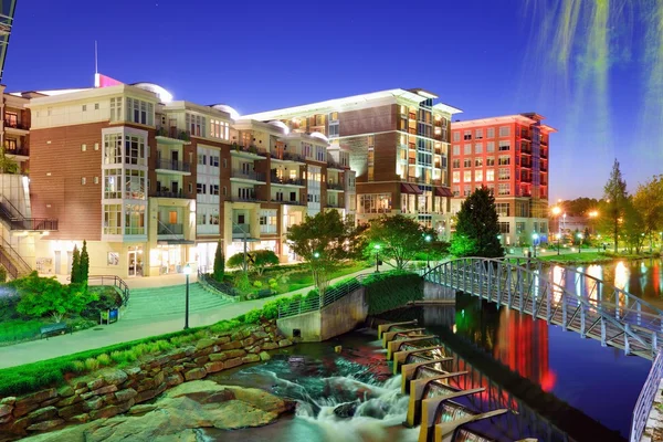 Centro de Greenville, Carolina del Sur — Foto de Stock