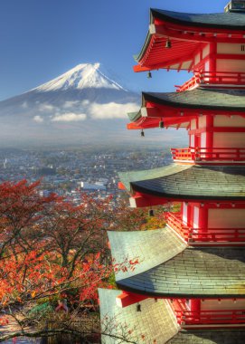 Pagoda ve fuji