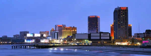 Stations du centre-ville à Atlantic City, New Jersey, États-Unis . — Photo