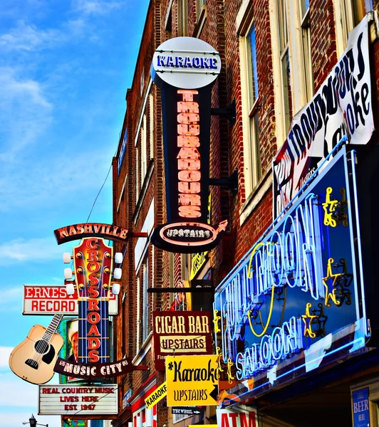 Broadway Nashville — Zdjęcie stockowe