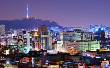 Seoul, South Korea Skyline clipart