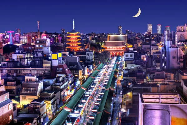 Skyline de Asakusa — Fotografia de Stock