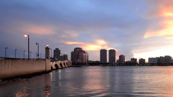 West palm beach time-lapse — Stockvideo