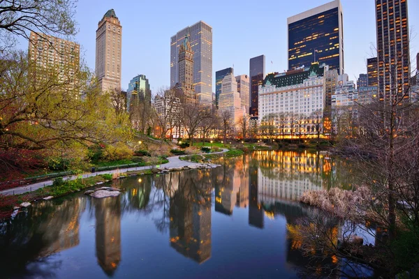 New York'taki central park lake — Stok fotoğraf