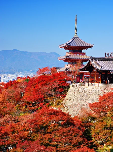 Kiyomizu Дера пагода — стокове фото