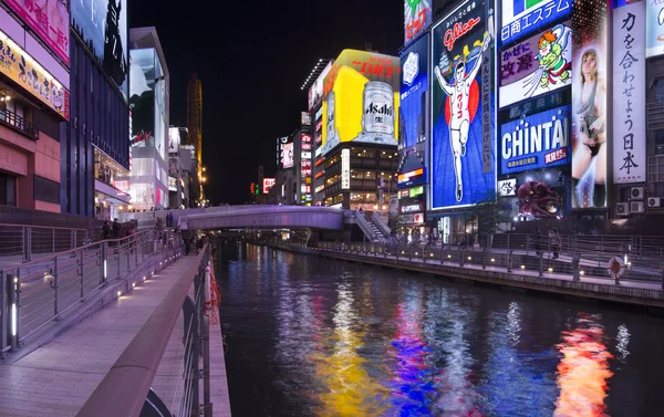 Nachtleben in Osaka — Stockfoto