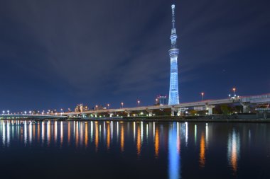 Tokyo, Japan at the Sumida River clipart