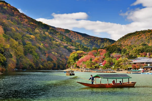 Barca a Kyoto, Giappone — Foto Stock