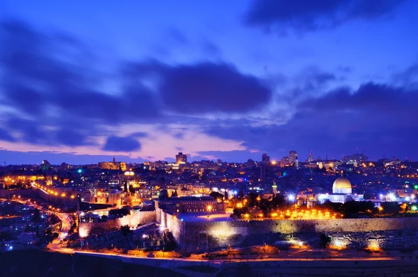 Skyline van de stad Jeruzalem oude — Stockfoto