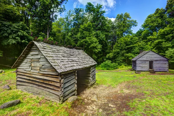 Log Cabins in the Great Smoky Mountains — Stock Photo, Image