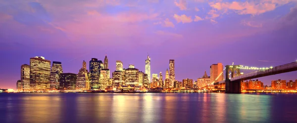 Skyline von Lower Manhattan — Stockfoto