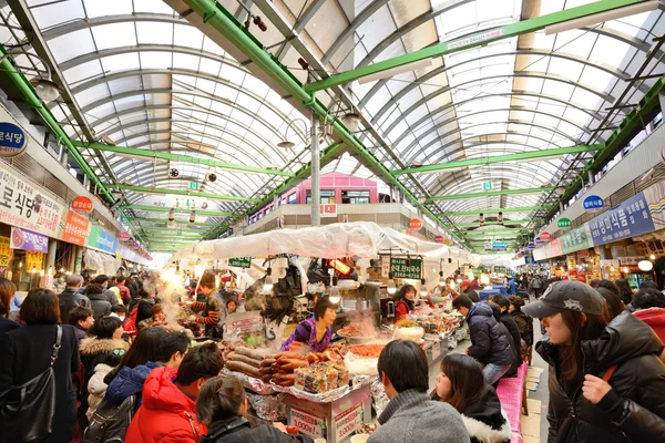 Gwangjang markt in Seoel — Stockfoto
