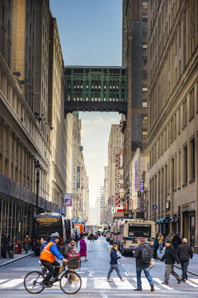 New Yorks fotgängare — Stockfoto