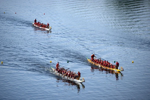 Course de bateau dragon — Photo