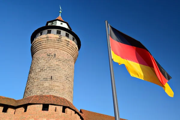 German Flag at Kaiserberg — Stock Photo, Image