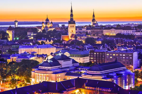 Tallinn Estónia Skyline — Fotografia de Stock