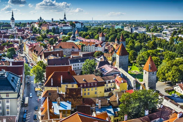 Tallinn Estonia Vista aérea — Foto de Stock