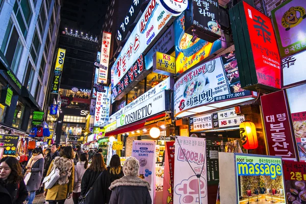 Vida nocturna em Seul — Fotografia de Stock