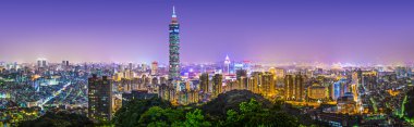 Taipei City Panorama clipart