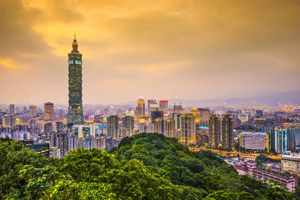 Skyline van Taipei — Stockfoto